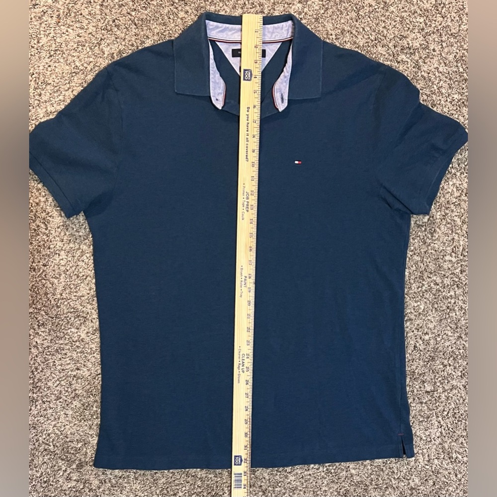 Tommy Hilfiger Men's Teal Custom Fit Short Sleeve Polo Shirt! Size XL. - Picture 5 of 8